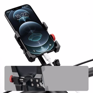 Rockbros 25210039001 prispaudžiamas telefono laikiklis dviračio vairui – juodas