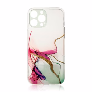 Marble Case для iPhone 12 Pro Max гелевая крышка мрамор мятный