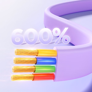 Joyroom Colorful Series S-A40 ištraukiamas 3-in-1 kabelis USB-A - USB-C / Lightning / Micro USB 1m - violetinis