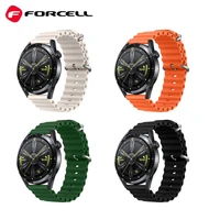 FORCELL F-DESIGN FS01 dirželis SAMSUNG laikrodžiui 22 mm oranžinis