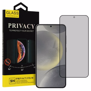 Закалённое стекло Privacy для Samsung Galaxy S24 Plus чёрный