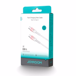 USB-C - USB-C kabelis Joyroom S-A42 60W 1.2m baltas