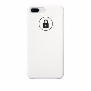 Dėklas "Silicone Case" skirtas iPhone 7 Plus (8 Plus) / White / su įpakavimu
