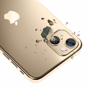 Kameros stiklas iPhone 14 9H 3mk objektyvo apsaugai Pro serijos objektyvas - auksinis