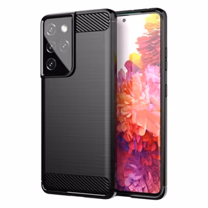 Anglies dėklas lankstus dangtelis TPU dėklas Samsung Galaxy S21 Ultra 5G juodas