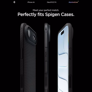 Spigen Glas.TR EZ Fit 2-jų rinkinys grūdintas stiklas iPhone 17 Air - skaidrus