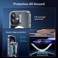 ESR Classic Hybrid MagSafe + grūdinto stiklo rinkinys iPhone 17 - skaidrus