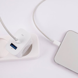 Forever TC-07-30AC PD QC charger 1x USB-C 1x USB 30W white