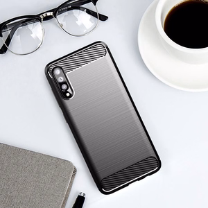 Anglies pluošto dėklas telefonui SAMSUNG Galaxy A70 / A70s - juodas