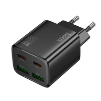 Įkroviklis Hoco N56 30W GaN 2xUSB-C/2xUSB-A juodas