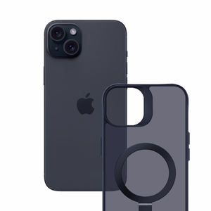 3mk Smoke dėklas telefonui Mag&Stand Apple iPhone 15 plus - juodas