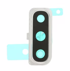 Samsung A505 A50 2019/A705 A70 2019 kameros stikliukas su rėmeliu sidabrinis ORG