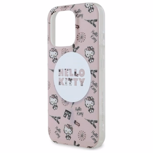 Hello Kitty IML Visur Paryžius magnetinis iPhone 16 Pro dėklas - rožinis