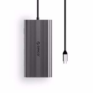 Orico XDR 12in1 USB-C Docking Station USB-A USB-C HDMI 4K VGA RJ45 Gigabit PD 100W SD and microSD Card Reader - Gray