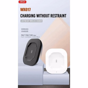 Belaidis įkroviklis XO WX017 juodas 10W (skirtas Airpods 2 / Airpods Pro)