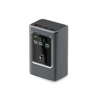 Išorinė baterija SBS 10000mAh PD 35W su LCD ekranu - pilka