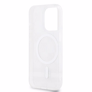 DKNY IML languotas mono raštas ir spausdintos juostelės Magnetinis dėklas iPhone 15 Pro Max - smėlinė