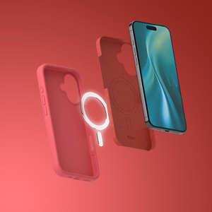 Etteri Silikoninis Mag dėklas for iPhone 17 raspberry