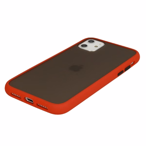 Vennus Color Button Bumper dėklas telefonui Iphone 11 Pro raudonas