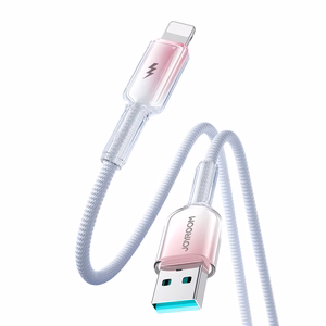 USB-A - Lightning kabelis Joyroom S-A42 3A 1.2m baltas
