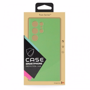 Telefono dėklas TM Pure Silicone skirtas Samsung G990 S21 FE / Mint Green / (Blister)