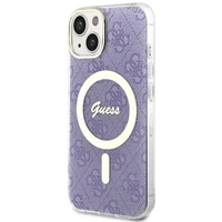 Guess GUHMP14MH4STU iPhone 14 Plus 6.7" violetinis/violetinis kietas dėklas 4G Magnetinis