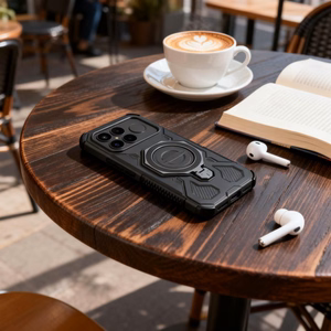 Tech-Protect TacticStand MagSafe dėklas for Xiaomi Poco F8 Ultra - juodas