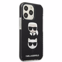 Karl Lagerfeld Karl&Choupette Head dėklas iPhone 13 Pro Max - juodas