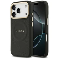 Guess Peony Hot Stamp MagSafe dėklas telefonui iPhone 17 Pro Max - juodas