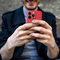 SILICONE MAG DĖKLAS suderinamas su MagSafe SAMSUNG A17 raudona