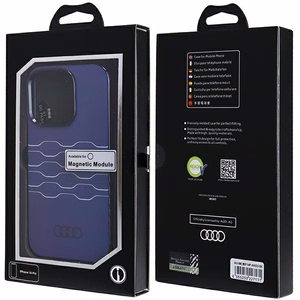 Audi IML Magnetinis dėklas telefonui iPhone 14 Pro - mėlynas