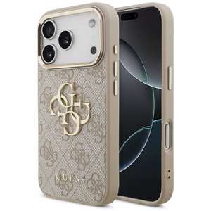 GUESS GUE005597 (4G PU Big Logo) dėklas, skirtas iPhone 18 Pro Max / 17 Pro Max, spalva – rožinė