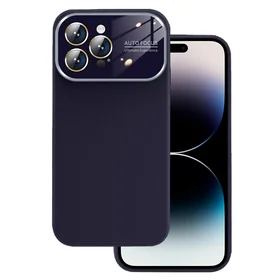 Minkštas silikono objektyvo dėklas Iphone 13 Pro Max - violetinė