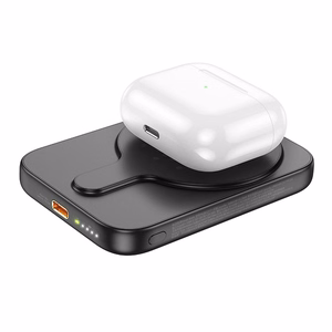 Išorinė baterija suderinama su MagSafe Hoco 5000 mAh QC PD 18W J117 juoda