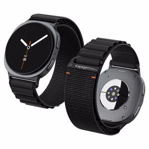 Spigen WBF1 dirželis, skirtas „Samsung Galaxy Watch 40/44/46 mm“ – juodas