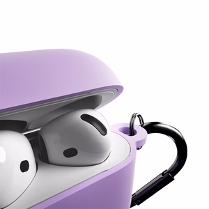 "Puro Icon" dėklas "AirPods 4" - Violetinės spalvos