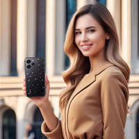 Kristalinis blizgantis dėklas Xiaomi Redmi 12 Sidabrinis