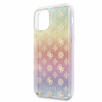 Guess GUHCN58PEOML iPhone 11 Pro multicolor kietas dėklas Iridescent 4G Peony