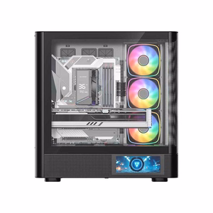 MODECOM kompiuterio korpusas Volcano AQ400 ARGB Midi Juoda