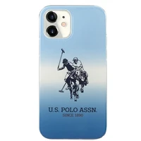 US Polo Assn. Gradient Pattern Collection iPhone 12 mini dėklas telefonui - mėlynas