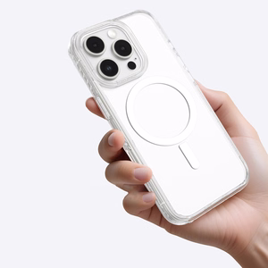 AmazingThing Titan Pro Mag dėklas su magnetiniu žiedu iPhone 16 Pro - skaidrus