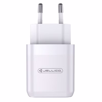 JELLICO tinklinis įkroviklis A77 22,5W 1xUSB QC3.0 + laidas Lightning Baltas