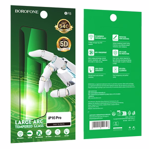 "Borofone" grūdintas stiklas BF8 Diamond Armor Full Screen 5D Large Arc, skirtas "Iphone 16 Pro/17" - 10 vnt.