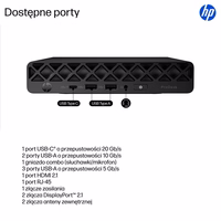 HP ProDesk 4 G1i AI kompiuteris Intel Core Ultra 7 265T 16 GB DDR5-SDRAM 1 TB SSD Windows 11 Pro PC Juodas