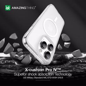 Amazing Thing Titan Pro Magnetinis dėklas telefonui 10FT IP156.7PTMCL Iphone 15 Pro Max skaidrus