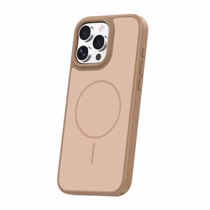 Frame Thin Mag dėklas for iPhone 16 Pro 6,3" rudas