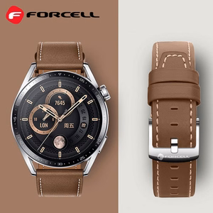 FORCELL F-DESIGN FS21 ekologiškos odos dirželis SAMSUNG laikrodžiui 22 mm rudas