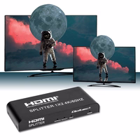 Qoltec 51797 Aktyvus HDMI skirstytuvas 2 x HDMI 4K x 2K | 6Gb/s | 60 Hz