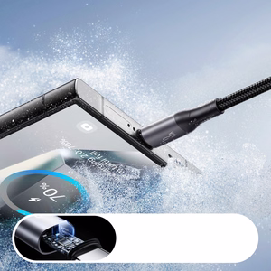 Joyroom S-A28 Flash serijos 3A USB-A - USB-C kabelis 2m - juodas