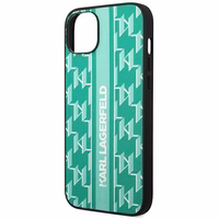Karl Lagerfeld KLHCP14SPGKLSKN iPhone 14 6.1 "kietas dėklas žalias / žalias Monograma Juostelė